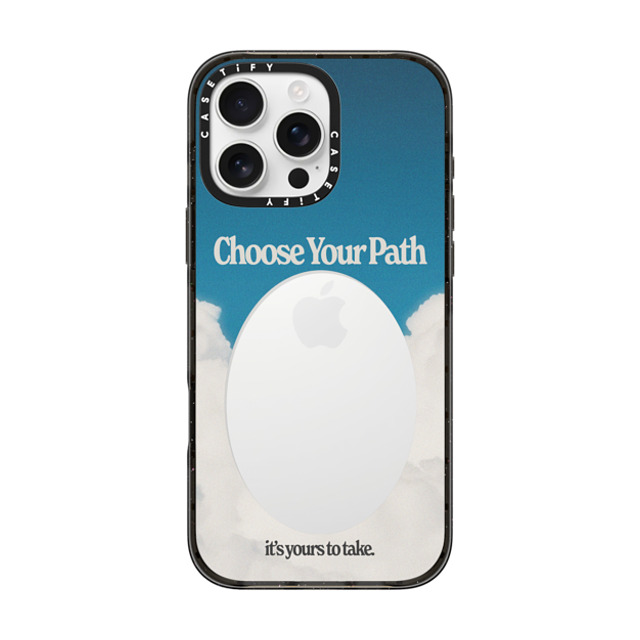 Niko Mukelyan x CASETiFY iPhone 16 Pro Max Case Cloud,Quote Black Impact Case Choose Your Path by Niko Mukelyan Father's Day Niko Mukelyan x CASETiFY iPhone 16 Pro Max Case Cloud,Quote Black Impact Case Choose Your Path by Niko Mukelyan Father's Day