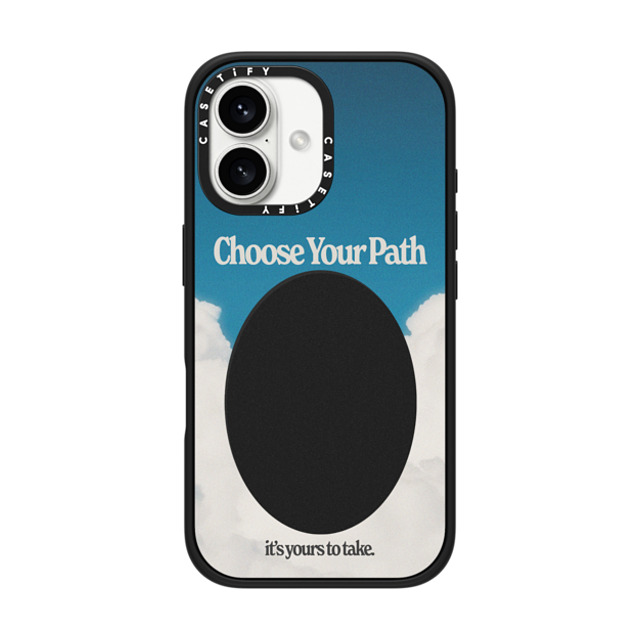 Niko Mukelyan x CASETiFY iPhone 16 ケース Cloud,Quote マットブラック インパクトケース MagSafe対応 Choose Your Path by Niko Mukelyan Father's Day Niko Mukelyan x CASETiFY iPhone 16 ケース Cloud,Quote マットブラック インパクトケース MagSafe対応 Choose Your Path by Niko Mukelyan Father's Day