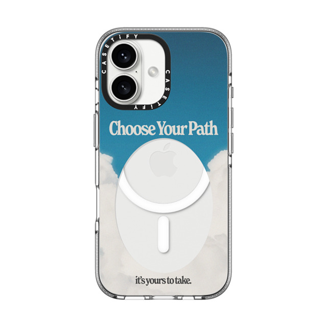 Niko Mukelyan x CASETiFY iPhone 16 ケース Cloud,Quote クリア クリア ケース MagSafe対応 Choose Your Path by Niko Mukelyan Father's Day Niko Mukelyan x CASETiFY iPhone 16 ケース Cloud,Quote クリア クリア ケース MagSafe対応 Choose Your Path by Niko Mukelyan Father's Day