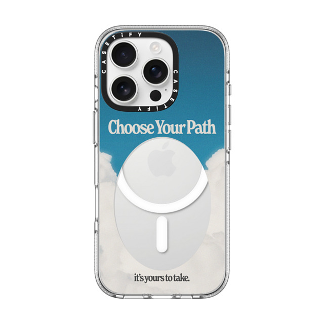 Niko Mukelyan x CASETiFY iPhone 16 Pro Case Cloud,Quote Clear Clear Case MagSafe Compatible Choose Your Path by Niko Mukelyan Mother's Day Niko Mukelyan x CASETiFY iPhone 16 Pro Case Cloud,Quote Clear Clear Case MagSafe Compatible Choose Your Path by Niko Mukelyan Mother's Day