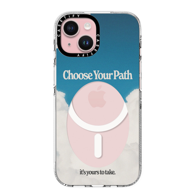 Niko Mukelyan x CASETiFY iPhone 15 ケース Cloud,Quote クリア クリア ケース MagSafe対応 Choose Your Path by Niko Mukelyan Father's Day Niko Mukelyan x CASETiFY iPhone 15 ケース Cloud,Quote クリア クリア ケース MagSafe対応 Choose Your Path by Niko Mukelyan Father's Day