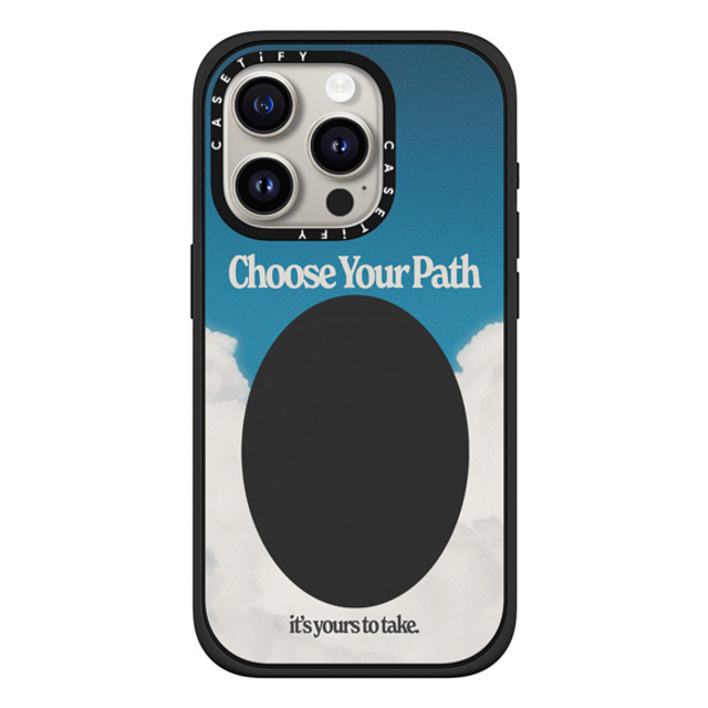 Niko Mukelyan x CASETiFY iPhone 15 Pro Case Cloud,Quote Matte Black Impact Case MagSafe Compatible Choose Your Path by Niko Mukelyan Mother's Day Niko Mukelyan x CASETiFY iPhone 15 Pro Case Cloud,Quote Matte Black Impact Case MagSafe Compatible Choose Your Path by Niko Mukelyan Mother's Day