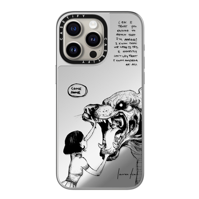 Lauren Tsai x CASETiFY iPhone 15 Pro Max Case シルバー (シルバーバンパー) ミラーケース MagSafe対応 Come Home Lauren Tsai x CASETiFY iPhone 15 Pro Max Case シルバー (シルバーバンパー) ミラーケース MagSafe対応 Come Home