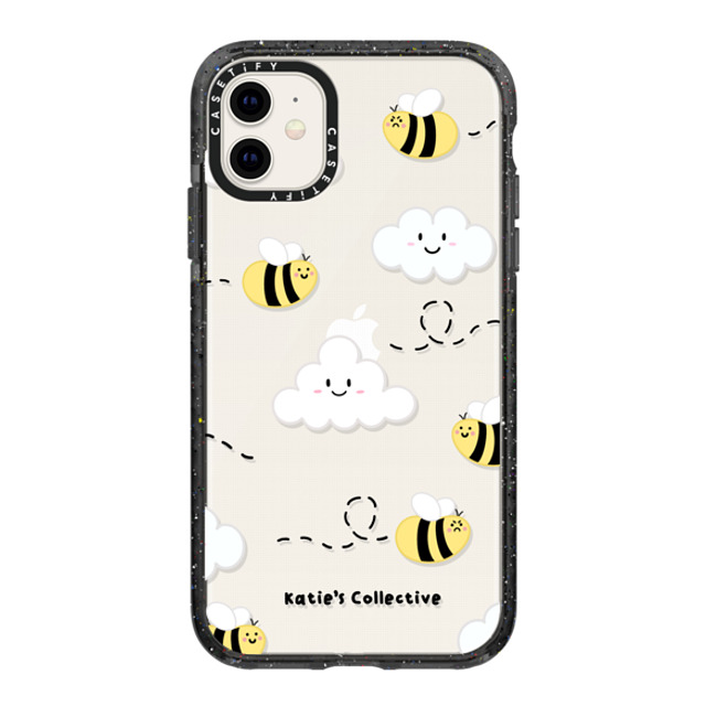 Katie's Collective x CASETiFY iPhone 11 Case Black Impact Case Busy Bee by Katie's Collective Katie's Collective x CASETiFY iPhone 11 Case Black Impact Case Busy Bee by Katie's Collective