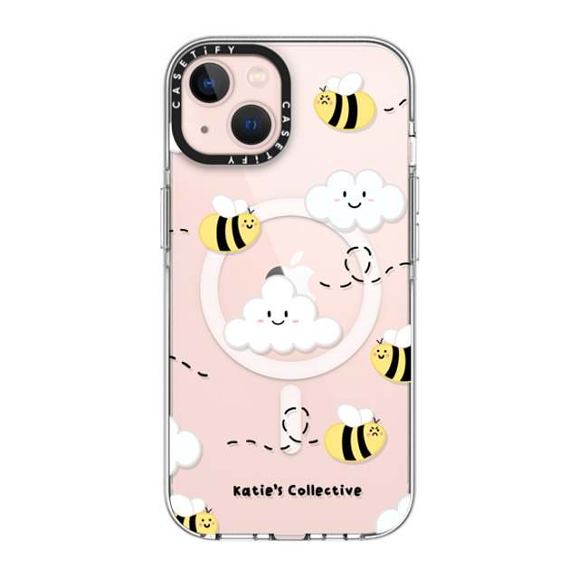 Katie's Collective x CASETiFY iPhone 13 ケース クリア クリア ケース MagSafe対応 Busy Bee by Katie's Collective