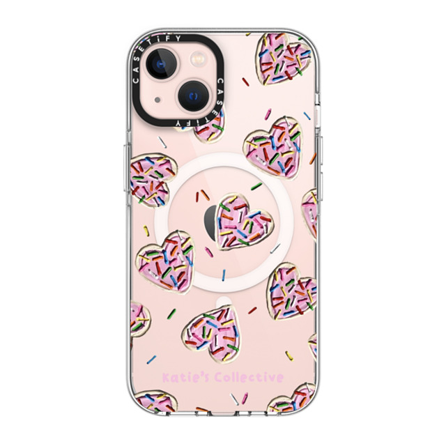 Katie's Collective x CASETiFY iPhone 13 ケース クリア クリア ケース MagSafe対応 Heart Sugar Cookies by Katie's Collective