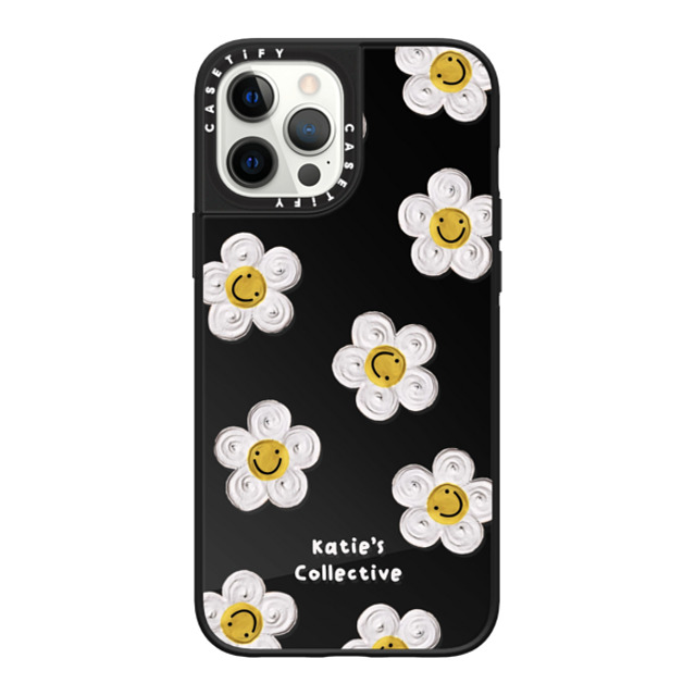 Katie's Collective x CASETiFY iPhone 12 Pro Max Case Floral Black on Black ミラーケース MagSafe対応 Daisy by Katie-s Collective Mother's Day Katie's Collective x CASETiFY iPhone 12 Pro Max Case Floral Black on Black ミラーケース MagSafe対応 Daisy by Katie-s Collective Mother's Day