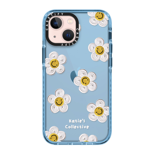 Katie's Collective x CASETiFY iPhone 13 Mini ケース Sierra Blue インパクトケース Daisy by Katie-s Collective