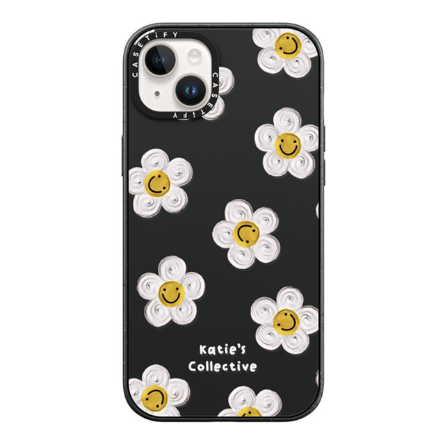 Katie's Collective x CASETiFY iPhone 14 Plus ケース マットブラック インパクトケース Daisy by Katie-s Collective Katie's Collective x CASETiFY iPhone 14 Plus ケース マットブラック インパクトケース Daisy by Katie-s Collective