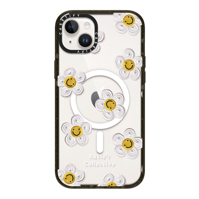 Katie's Collective x CASETiFY iPhone 14 Plus Case Floral Black Impact Case MagSafe Compatible Daisy by Katie-s Collective Mother's Day Katie's Collective x CASETiFY iPhone 14 Plus Case Floral Black Impact Case MagSafe Compatible Daisy by Katie-s Collective Mother's Day