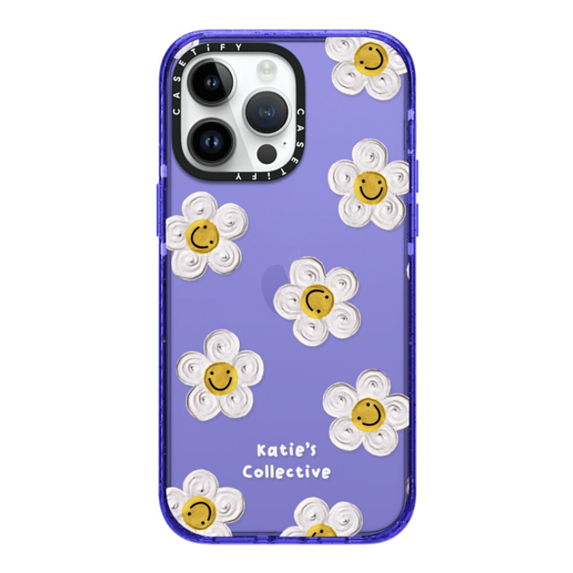 Katie's Collective x CASETiFY iPhone 14 Pro Max ケース Peri Purple インパクトケース Daisy by Katie-s Collective