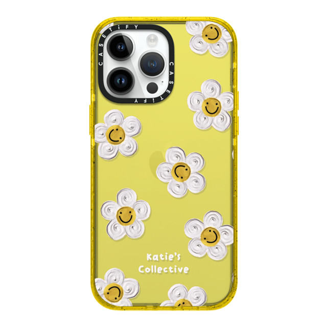 Katie's Collective x CASETiFY iPhone 14 Pro Max ケース イエロー インパクトケース Daisy by Katie-s Collective