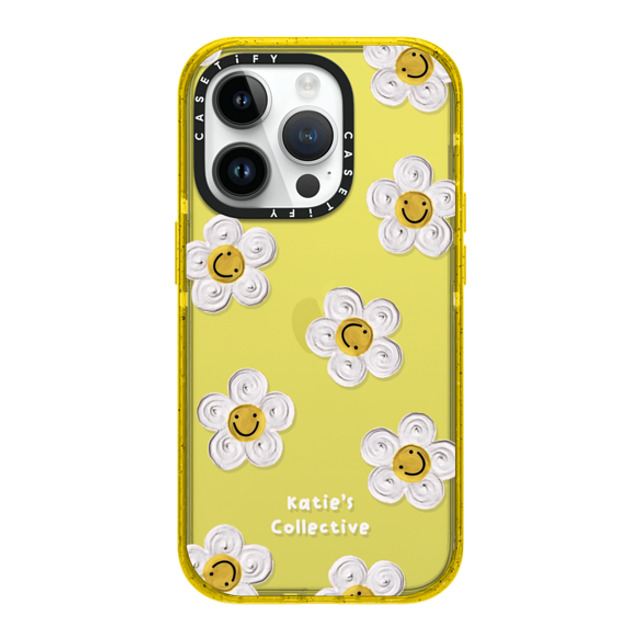 Katie's Collective x CASETiFY iPhone 14 Pro Case イエロー Impact Case Daisy by Katie-s Collective Katie's Collective x CASETiFY iPhone 14 Pro Case イエロー Impact Case Daisy by Katie-s Collective