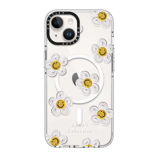 Katie's Collective x CASETiFY iPhone 14 ケース クリア クリア ケース MagSafe対応 Daisy by Katie-s Collective