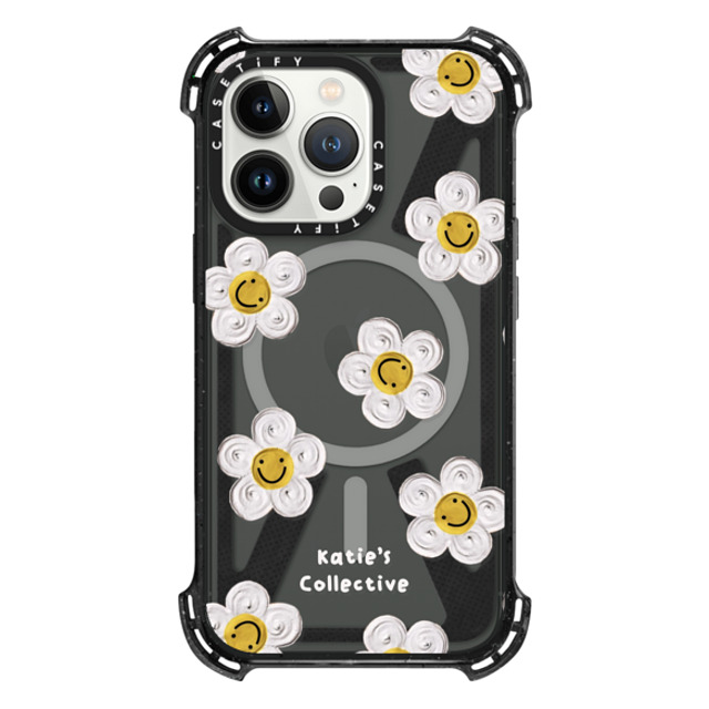Katie's Collective x CASETiFY iPhone 13 Pro Case Floral Triple Black バウンスケース Daisy by Katie-s Collective Mother's Day Katie's Collective x CASETiFY iPhone 13 Pro Case Floral Triple Black バウンスケース Daisy by Katie-s Collective Mother's Day