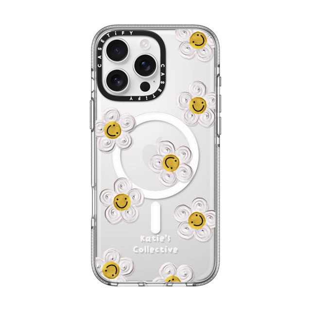 Katie's Collective x CASETiFY iPhone 16 Pro Max ケース クリア クリア ケース MagSafe対応 Daisy by Katie-s Collective