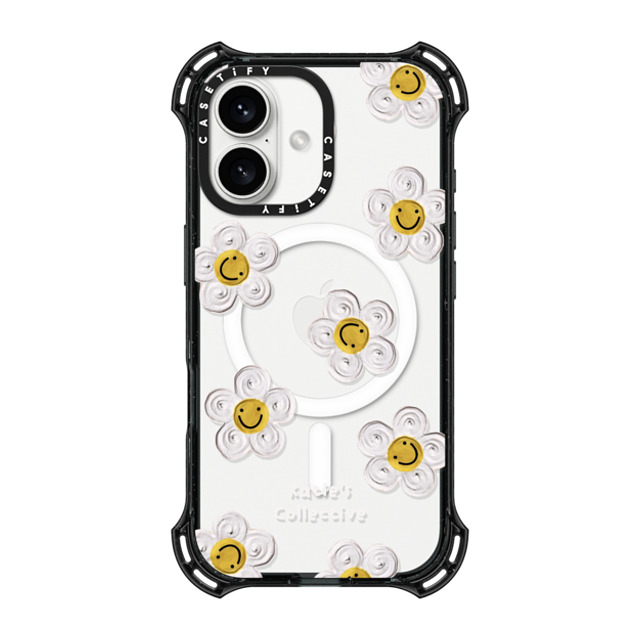 Katie's Collective x CASETiFY iPhone 16 Case Black バウンスケース Daisy by Katie-s Collective Katie's Collective x CASETiFY iPhone 16 Case Black バウンスケース Daisy by Katie-s Collective