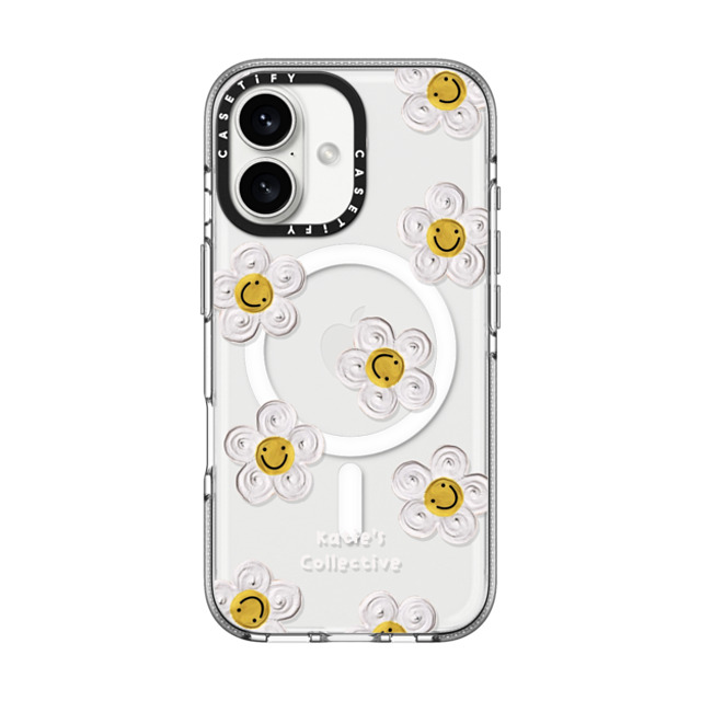 Katie's Collective x CASETiFY iPhone 16 ケース クリア クリア ケース MagSafe対応 Daisy by Katie-s Collective