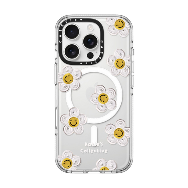 Katie's Collective x CASETiFY iPhone 16 Pro ケース クリア クリア ケース MagSafe対応 Daisy by Katie-s Collective