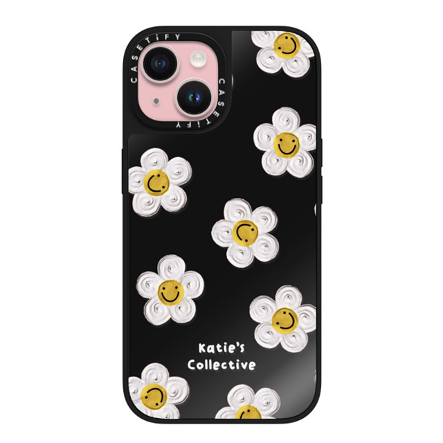 Katie's Collective x CASETiFY iPhone 15 Case Black on Black ミラーケース MagSafe対応 Daisy by Katie-s Collective Katie's Collective x CASETiFY iPhone 15 Case Black on Black ミラーケース MagSafe対応 Daisy by Katie-s Collective