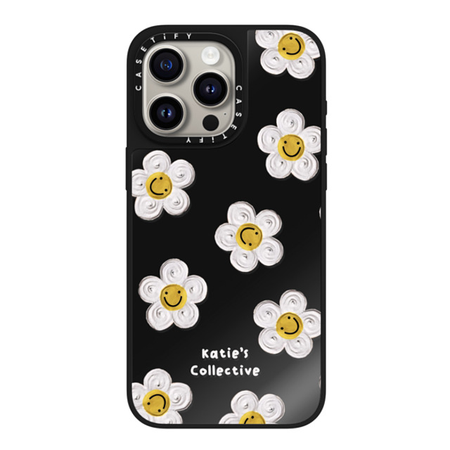 Katie's Collective x CASETiFY iPhone 15 Pro Max Case Floral Black on Black ミラーケース MagSafe対応 Daisy by Katie-s Collective Mother's Day Katie's Collective x CASETiFY iPhone 15 Pro Max Case Floral Black on Black ミラーケース MagSafe対応 Daisy by Katie-s Collective Mother's Day