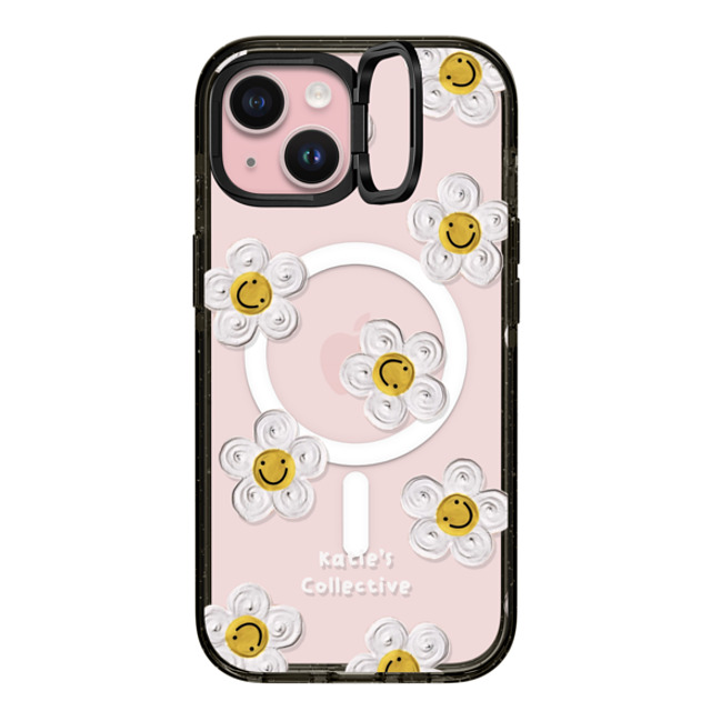 Katie's Collective x CASETiFY iPhone 15 Case Floral Black インパクトリングスタンドケース MagSafe対応 Daisy by Katie-s Collective Mother's Day Katie's Collective x CASETiFY iPhone 15 Case Floral Black インパクトリングスタンドケース MagSafe対応 Daisy by Katie-s Collective Mother's Day