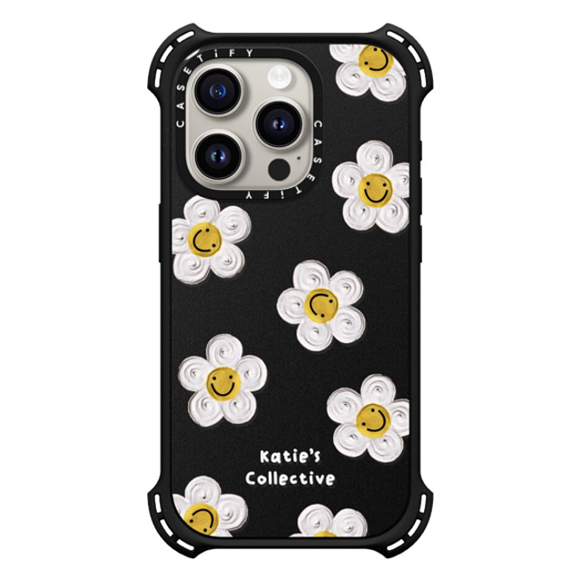Katie's Collective x CASETiFY iPhone 15 Pro Case Matte Black バウンスケース Daisy by Katie-s Collective Katie's Collective x CASETiFY iPhone 15 Pro Case Matte Black バウンスケース Daisy by Katie-s Collective