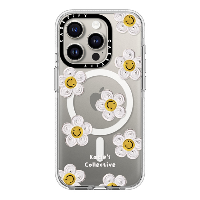 Katie's Collective x CASETiFY iPhone 15 Pro ケース クリア クリア ケース MagSafe対応 Daisy by Katie-s Collective