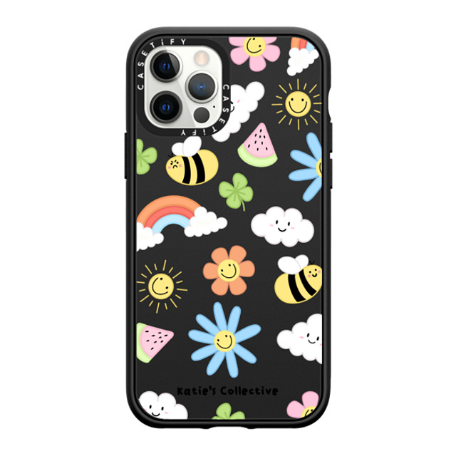 Katie's Collective x CASETiFY iPhone 12 Pro ケース マットブラック インパクトケース Rainbow by Katie's Collective Father's Day Katie's Collective x CASETiFY iPhone 12 Pro ケース マットブラック インパクトケース Rainbow by Katie's Collective Father's Day