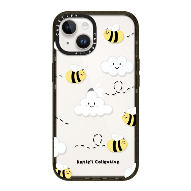 Katie's Collective x CASETiFY iPhone 14 ケース ブラック インパクトケース Busy Bee by Katie's Collective