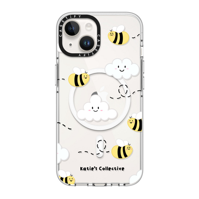 Katie's Collective x CASETiFY iPhone 14 ケース クリア クリア ケース MagSafe対応 Busy Bee by Katie's Collective