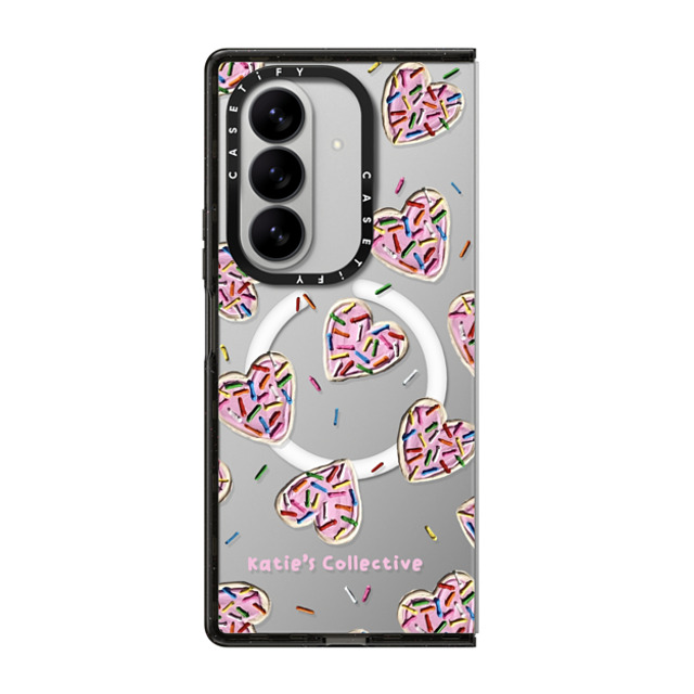 Katie's Collective x CASETiFY Galaxy Z Fold7 ケース Heart,Food ブラック マグネット式 インパクトケース Heart Sugar Cookies by Katie's Collective Back to School Katie's Collective x CASETiFY Galaxy Z Fold7 ケース Heart,Food ブラック マグネット式 インパクトケース Heart Sugar Cookies by Katie's Collective Back to School