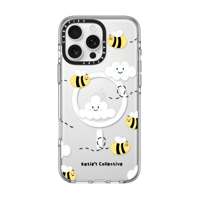 Katie's Collective x CASETiFY iPhone 16 Pro Max ケース クリア クリア ケース MagSafe対応 Busy Bee by Katie's Collective