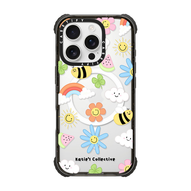 Katie's Collective x CASETiFY iPhone 16 Pro Case Black ウルトラ インパクトケース MagSafe 対応 Rainbow by Katie's Collective Father's Day Katie's Collective x CASETiFY iPhone 16 Pro Case Black ウルトラ インパクトケース MagSafe 対応 Rainbow by Katie's Collective Father's Day