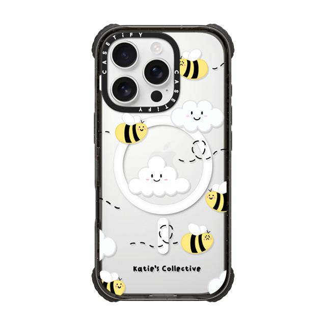 Katie's Collective x CASETiFY iPhone 16 Pro ケース ブラック ウルトラ インパクトケース MagSafe 対応 Busy Bee by Katie's Collective Father's Day Katie's Collective x CASETiFY iPhone 16 Pro ケース ブラック ウルトラ インパクトケース MagSafe 対応 Busy Bee by Katie's Collective Father's Day