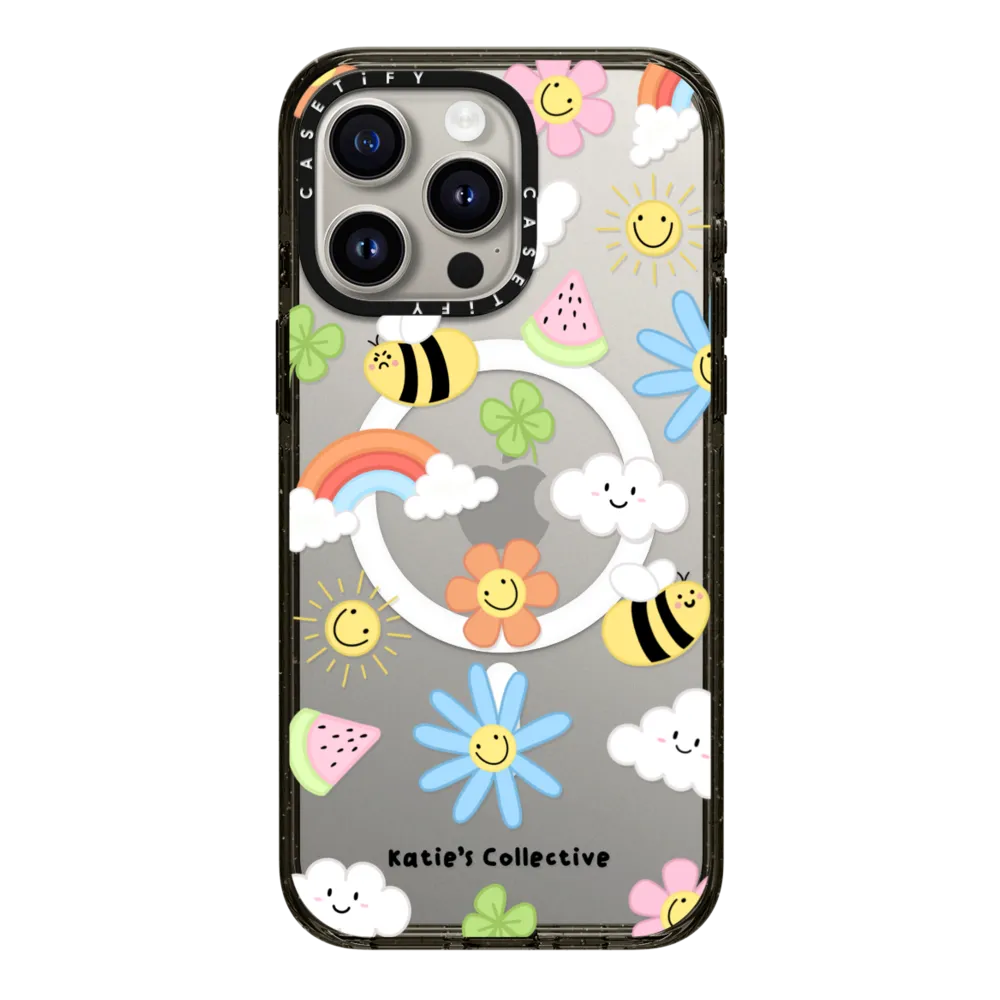 Impact iPhone 15 Pro Max Case MagSafe Compatible - Rainbow by Katie's Collective