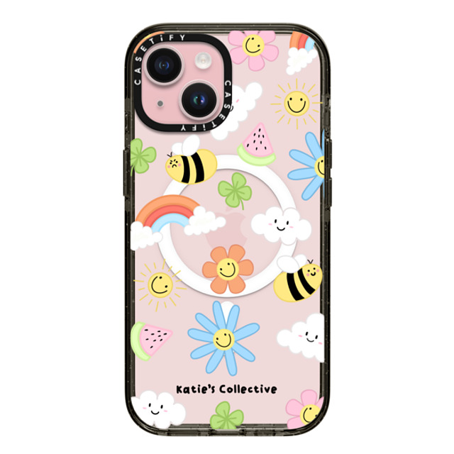 Katie's Collective x CASETiFY iPhone 15 Case Black Impact Case MagSafe Compatible Rainbow by Katie's Collective Mother's Day Katie's Collective x CASETiFY iPhone 15 Case Black Impact Case MagSafe Compatible Rainbow by Katie's Collective Mother's Day