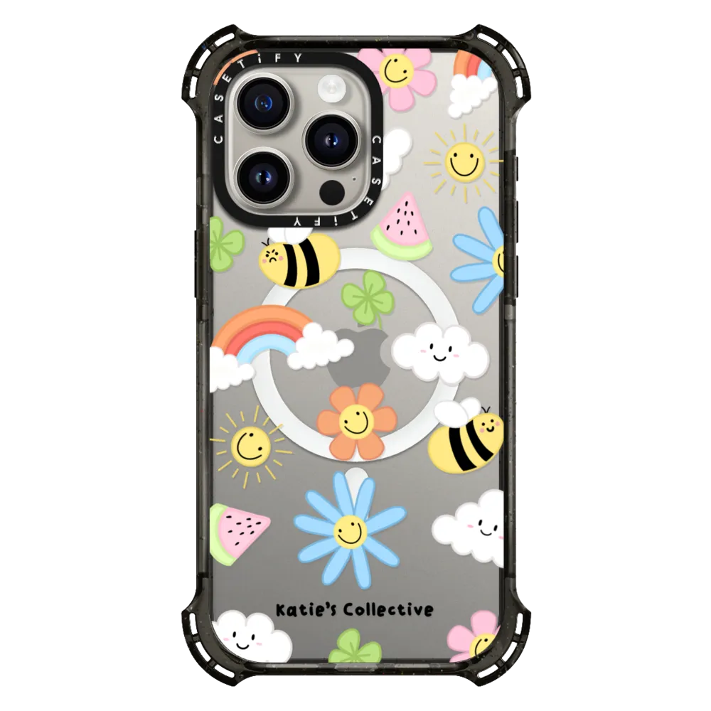 Bounce iPhone 15 Pro Max Case MagSafe Compatible - Rainbow by Katie's Collective