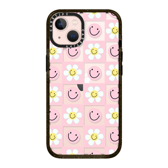 Katie's Collective x CASETiFY iPhone 13 ケース ブラック インパクトケース Floral Friends by Katie's Collective