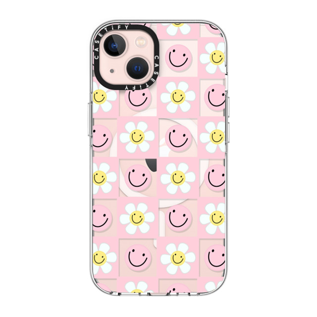 Katie's Collective x CASETiFY iPhone 13 ケース クリア クリア ケース MagSafe対応 Floral Friends by Katie's Collective