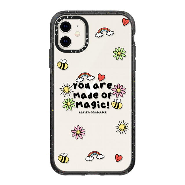 Katie's Collective x CASETiFY iPhone 11 ケース ブラック インパクトケース You are Made of Magic by Katie's Collective