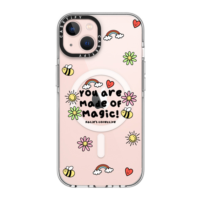 Katie's Collective x CASETiFY iPhone 13 ケース クリア クリア ケース MagSafe対応 You are Made of Magic by Katie's Collective