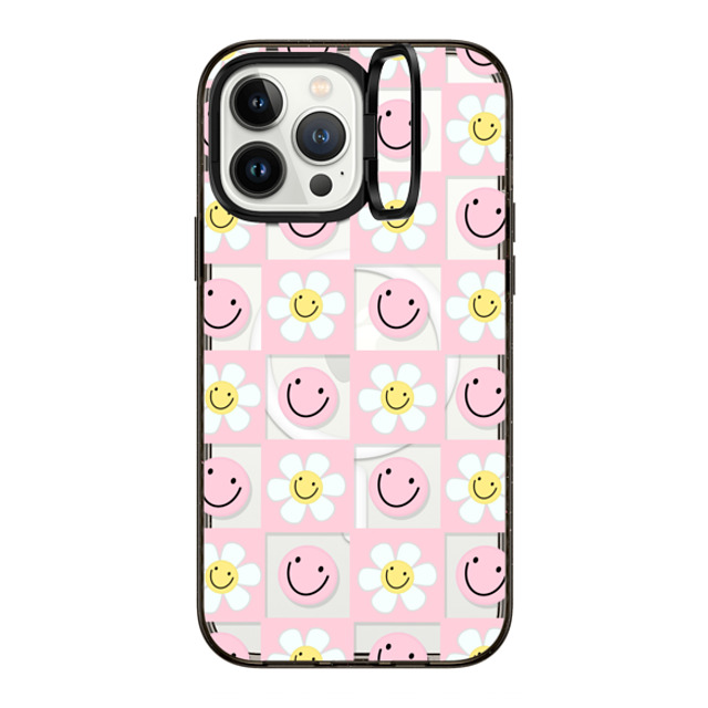 Katie's Collective x CASETiFY iPhone 13 Pro Max ケース ブラック インパクトリングスタンドケース MagSafe対応 Floral Friends by Katie's Collective Mother's Day Katie's Collective x CASETiFY iPhone 13 Pro Max ケース ブラック インパクトリングスタンドケース MagSafe対応 Floral Friends by Katie's Collective Mother's Day