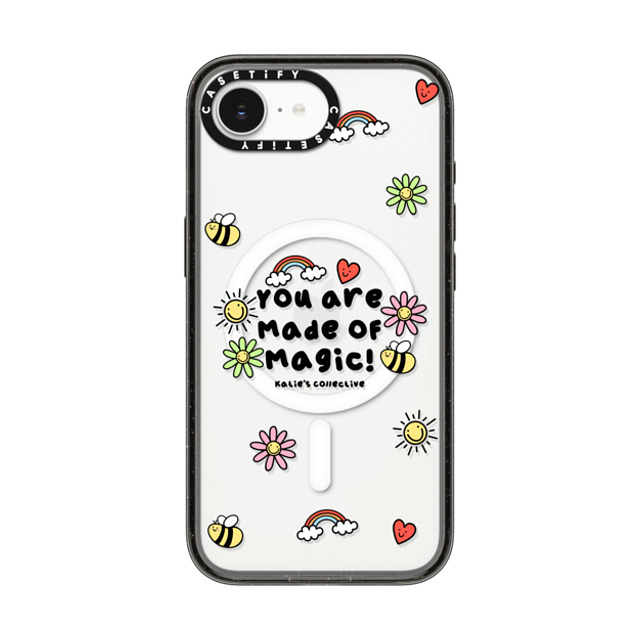 Katie's Collective x CASETiFY iPhone 16e Case Floral,Cartoon Black Impact Case MagSafe Compatible You are Made of Magic by Katie's Collective Back to School Katie's Collective x CASETiFY iPhone 16e Case Floral,Cartoon Black Impact Case MagSafe Compatible You are Made of Magic by Katie's Collective Back to School