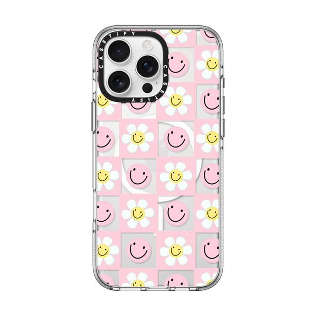 Katie's Collective x CASETiFY iPhone 16 Pro Max ケース クリア クリア ケース MagSafe対応 Floral Friends by Katie's Collective