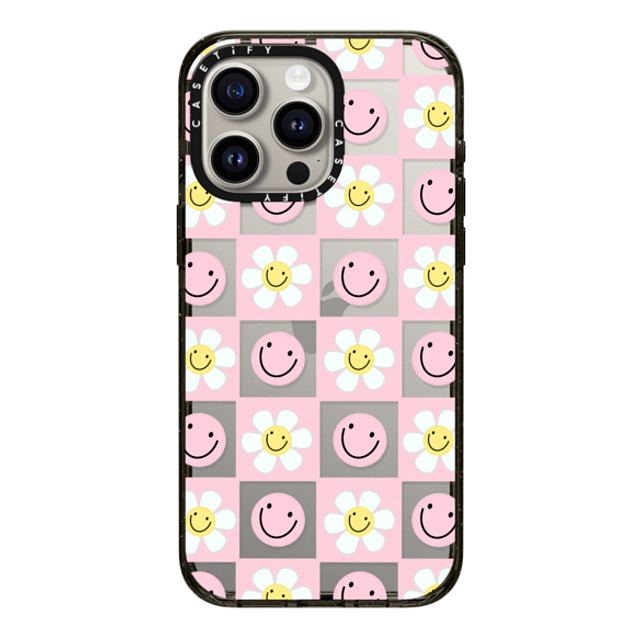 Katie's Collective x CASETiFY iPhone 15 Pro Max ケース ブラック インパクトケース Floral Friends by Katie's Collective