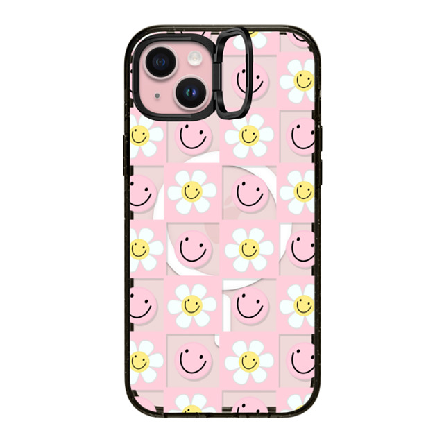 Katie's Collective x CASETiFY iPhone 15 Plus Case Black インパクトリングスタンドケース MagSafe対応 Floral Friends by Katie's Collective Father's Day Katie's Collective x CASETiFY iPhone 15 Plus Case Black インパクトリングスタンドケース MagSafe対応 Floral Friends by Katie's Collective Father's Day