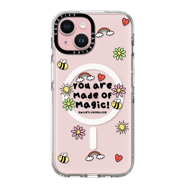 Katie's Collective x CASETiFY iPhone 15 ケース クリア クリア ケース MagSafe対応 You are Made of Magic by Katie's Collective