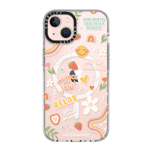 SEE THE WAY I SEE x CASETiFY iPhone 13 ケース クリア クリア ケース MagSafe対応 Positive Affirmations