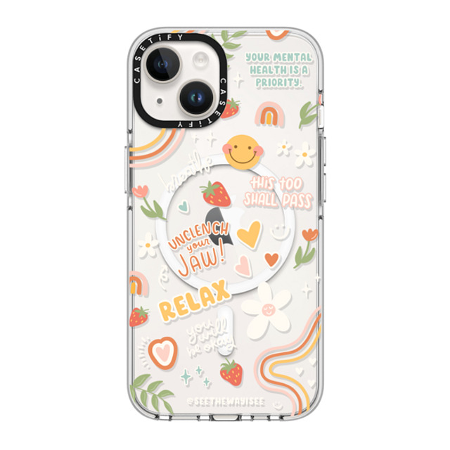 SEE THE WAY I SEE x CASETiFY iPhone 14 ケース クリア クリア ケース MagSafe対応 Positive Affirmations